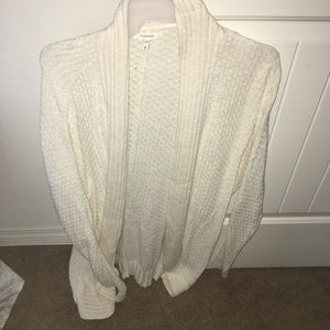 White cardigan